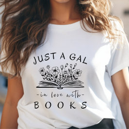 Läsbokning Bara en gal i Kärlek med Bokar T Shirt