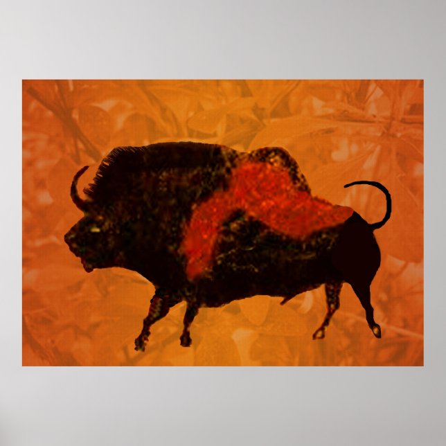 Lascaux Bison Poster (Framsidan)
