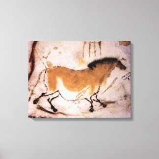 Lascaux Dun Horse - Förhistorisk Panting på Canvas
