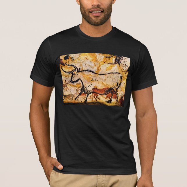 Lascaux frankrike, grottamålning tee shirt (Framsida)