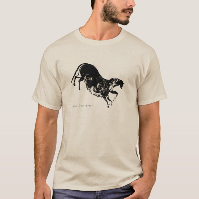 Lascaux häst 2B T-shirt (Framsida)