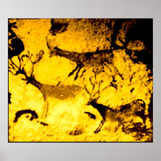 Lascaux Hjort Herd Poster (Framsidan)