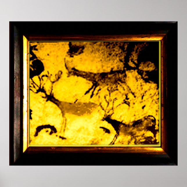 Lascaux Hjort Herd Poster (Framsidan)