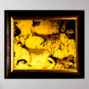 Lascaux hjortflock poster