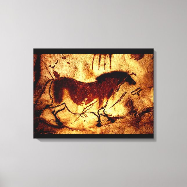 Lascaux Horse Canvastryck (Framsida)
