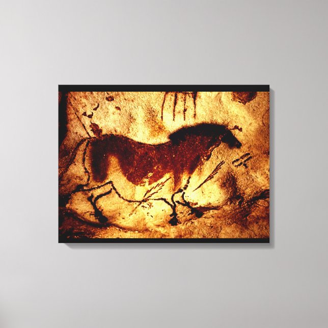 Lascaux Horse Canvastryck (Framsida)