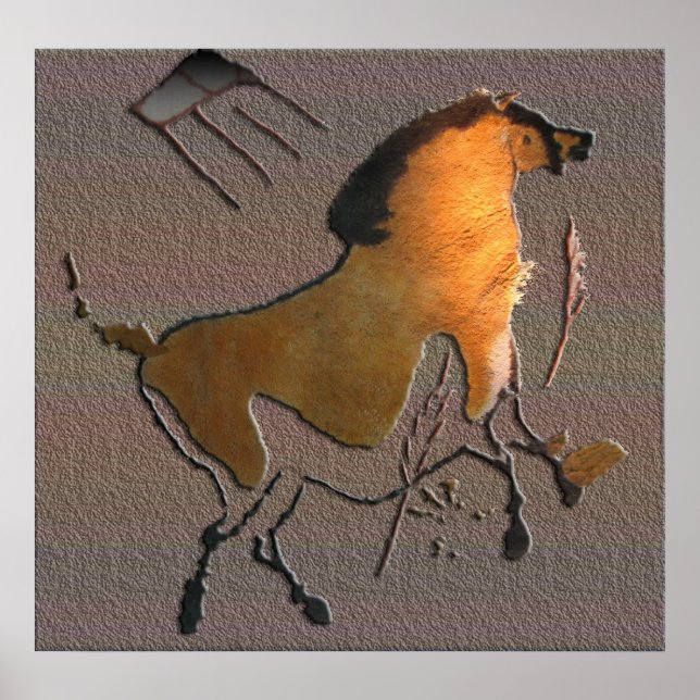 Lascaux Horse Poster (Framsidan)