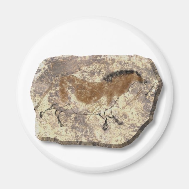 Lascaux Horse-sten Magnet (Framsidan)