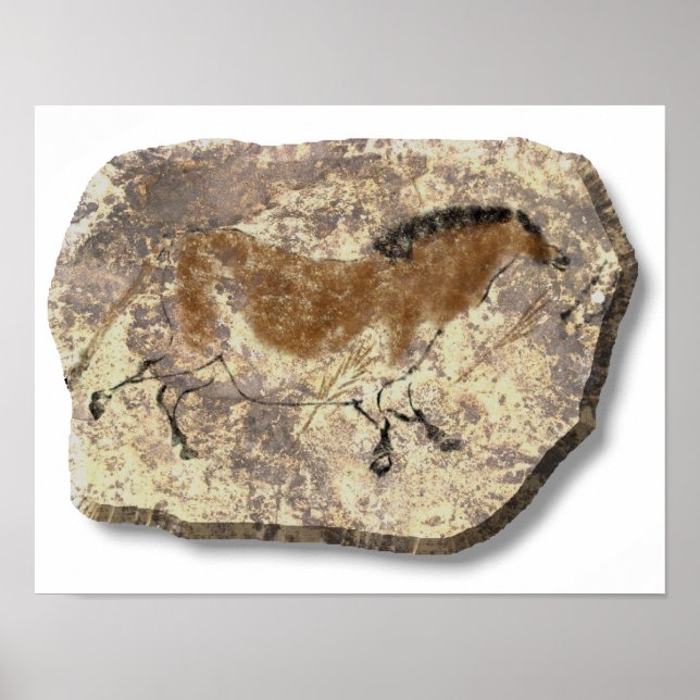 Lascaux Horse-sten Poster (Framsidan)