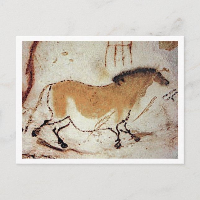 LASCAUX HORSE VYKORT (Framsida)