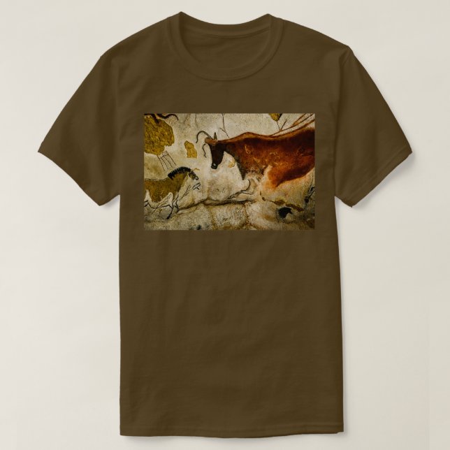 Lascaux II är en kopia av grottan Lascaux T Shirt (Design framsida)