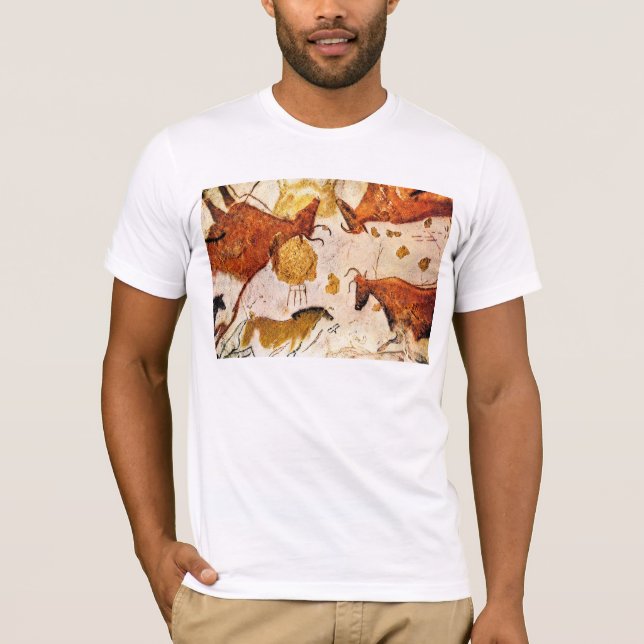 Lascaux Sten Art Tee Shirt (Framsida)
