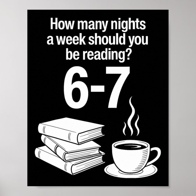 Läser 67 Meme engelsk lärare rolig bokälskare  Poster (Framsidan)