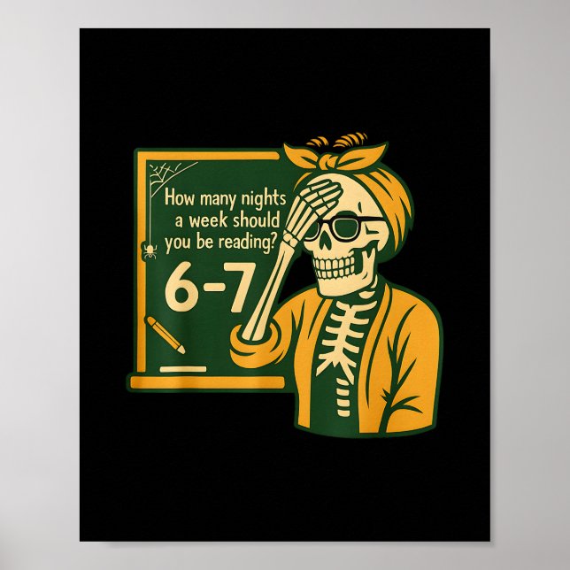 Läser 67 Mème engelsk lärare Rollig 67 Bok Kärlek Poster (Framsidan)