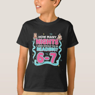 Läser 67 Meme Englieacher Rolig 67 Bokälskare Hu T Shirt