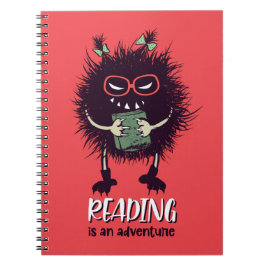 Läser är äventyr lustig lärare anteckningsbok
