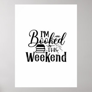 Läser Art I bokas här Helg Poster