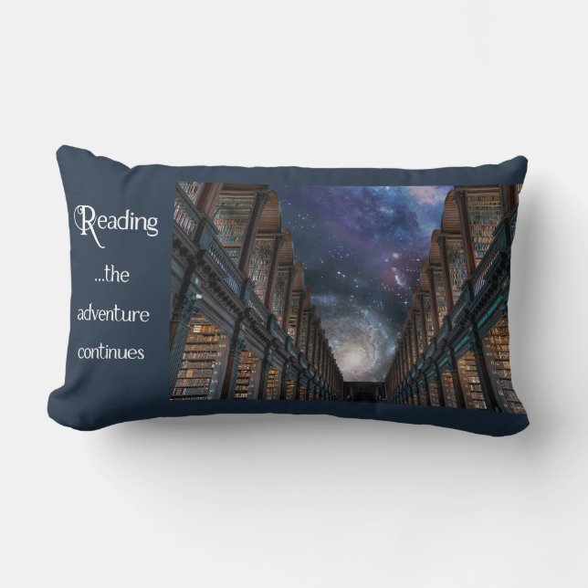 Läser ... äventyr fortsätter med lumbalkudde lumbarkudde (Framsida)