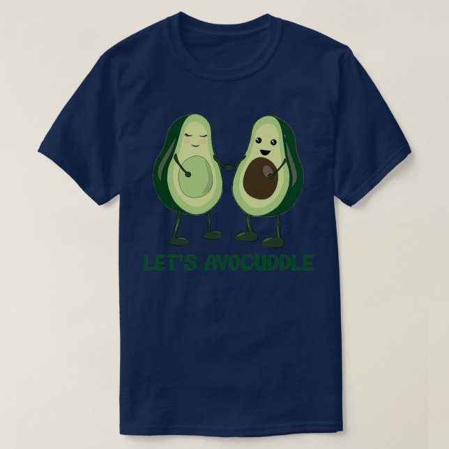 Läser Avocuddle Funny mat T Shirt (Design framsida)