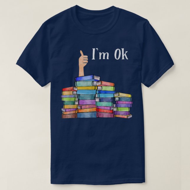 Läser Bok Älskare I är jag okej Bok Älskare Da T Shirt (Design framsida)