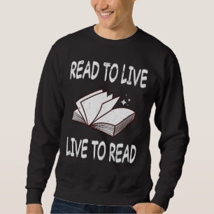 Läser Bok litteraturläsare i Bibliotek Bokar Lång Ärmad Tröja