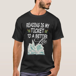 Läser Bok litteraturläsare i Bibliotek Bokar T Shirt