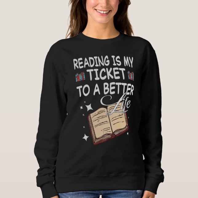 Läser Bok litteraturläsare i Bibliotek Bokar T Shirt (Framsida)