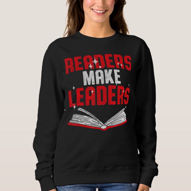 Läser Bokar bokmaskläsare gör ledare 1 T Shirt (Framsida)