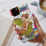 Läser bokar Girl Cat Lover | iPhone 7 plus Fodral<br><div class="desc">©2015 Alla reserverade Höger känner sig fria att ändra eller lägga till text! Jag hoppas att ni tycker om mina illustrationer! Leta efter fodral i min affär!</div>
