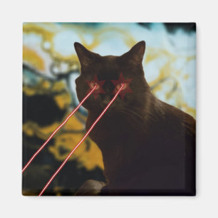 Laser Cat Magnet