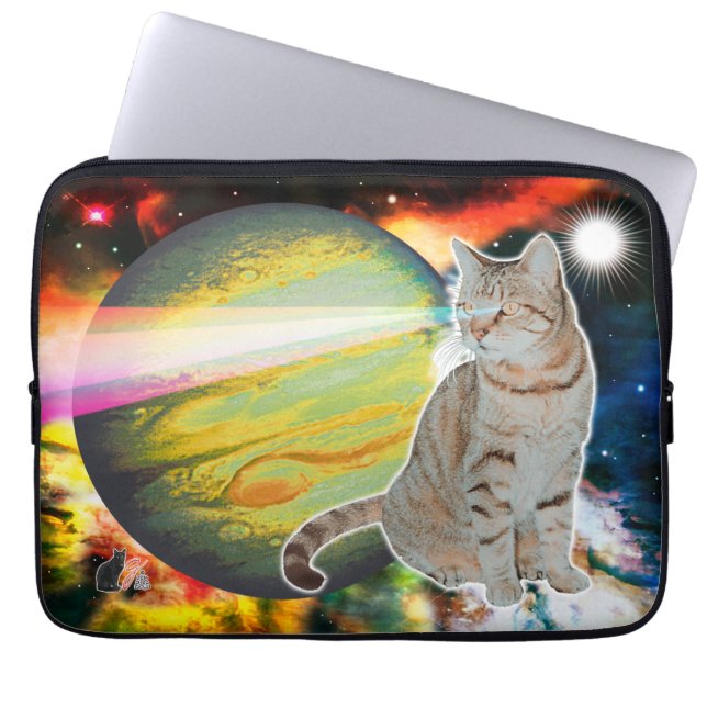 Laser-Cat Mossbody Laptop sleeve (Framsidan)