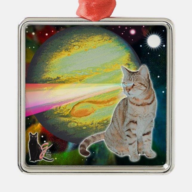 Laser-Cat Mossbody Ornament (Framsidan)