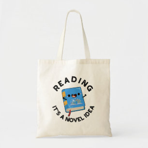 Läser det är en Novel Idea Funny Bok Pun Tygkasse