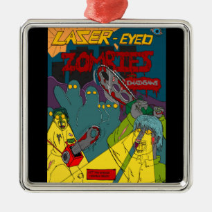 Laser-Eyed Zombies med Chainsaws Ornament
