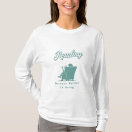 Läser för att Mord är Fel | Bokälskare Present T Shirt