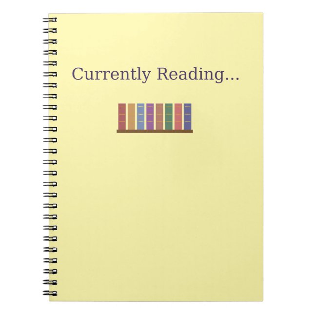 Läser för närvarande.. - Bärbara hölje för Bok Äls Anteckningsbok (Framsidan)