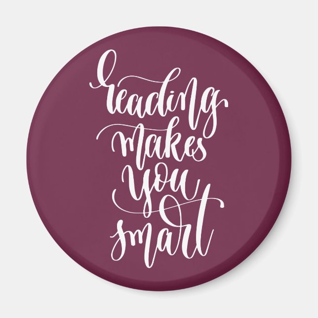 Läser gör dig smart magnet (Framsidan)