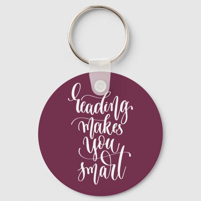 Läser gör dig smart nyckelring (Framsida)
