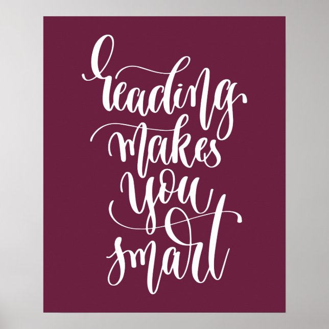 Läser gör dig smart poster (Framsidan)