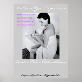 Laser Hair Poster-Woman In Towel Poster