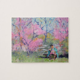 Läser Hennes Brev Redbuds / Artist Larry Lerew Pussel