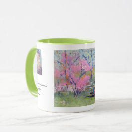 Läser Hennes Brev Redbuds / konstnär Larry Lerew Mugg