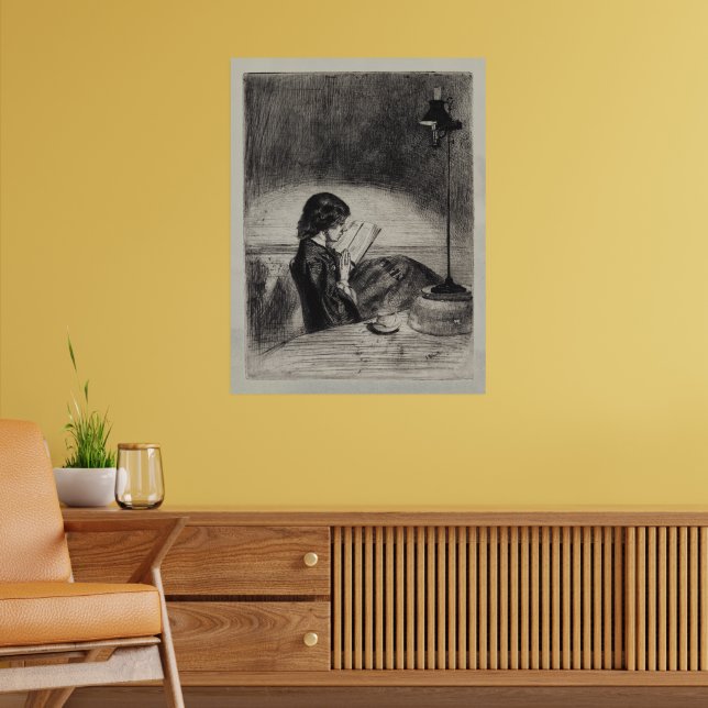 Läser i lampans sken, Whistler Poster (Vardagsrum 2)