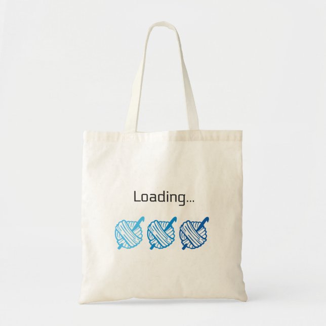 Läser in Crochet Budget Tote Tygkasse (Framsidan)