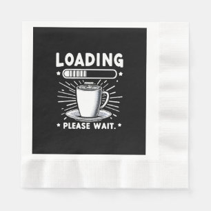 Läser in Vänta tills kaffet från Kaffe älskare är Pappersservett