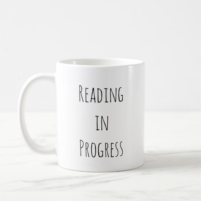 Läser just nu Minimalistisk Bokälskare  Kaffemugg (Vänster)