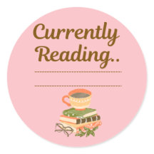 Läser just nu – skrivbar etikett för bokälskare