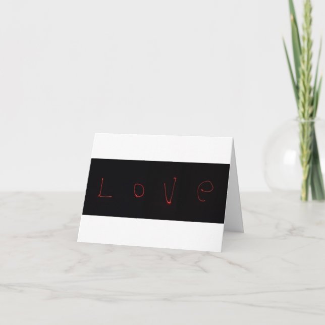 laser kärlek helgkort (Framsida)