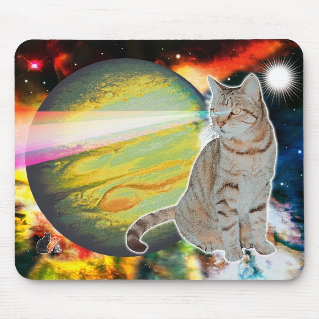 Laser-Katten Mossbody musen vadderar Musmatta (Framsidan)