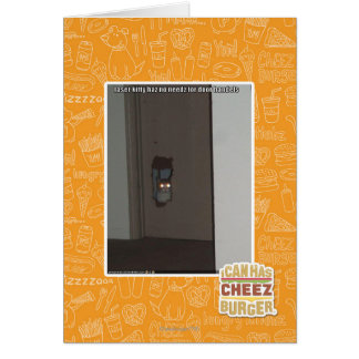 Laser Kattunge Hälsningskort